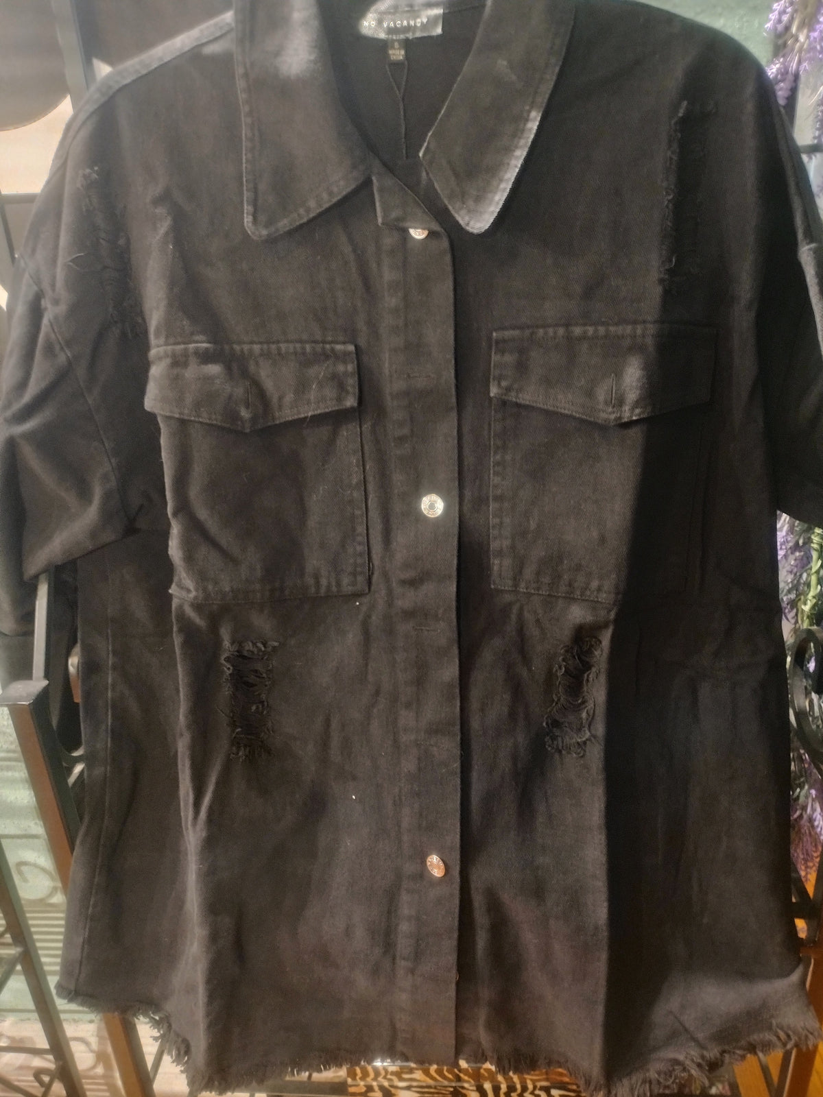 Black Demin Shacket